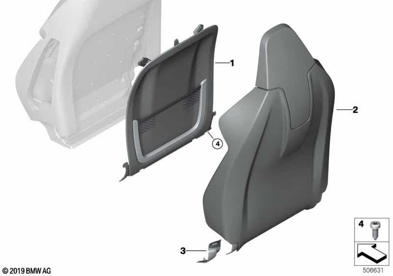 BMW本物のバックワンドシートCanberRabeige（52107469695）| 52107469695