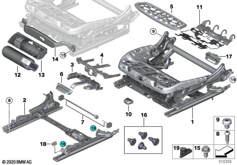 BMW右側の本物の座り込みレール（52107470412）| 52107470412