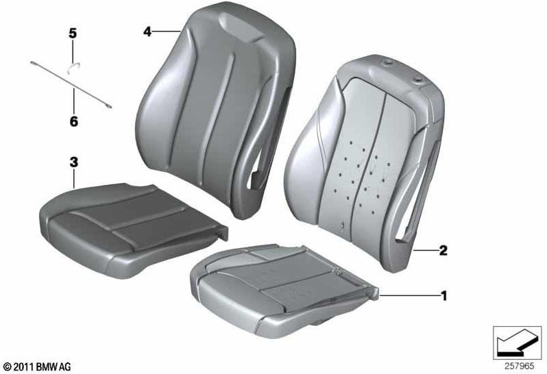 BMW純正カバーベースレーネレザー左コニャック（52107479633）| 52107479633