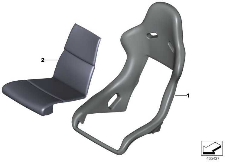 BMW純正セット座席Colster GTS 4シリーズ（52108072475）| 52108072475