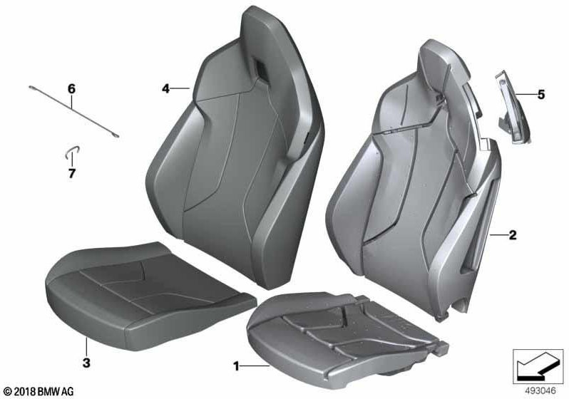 BMW本物のベルトガイド左（52109871805）| 52109871805