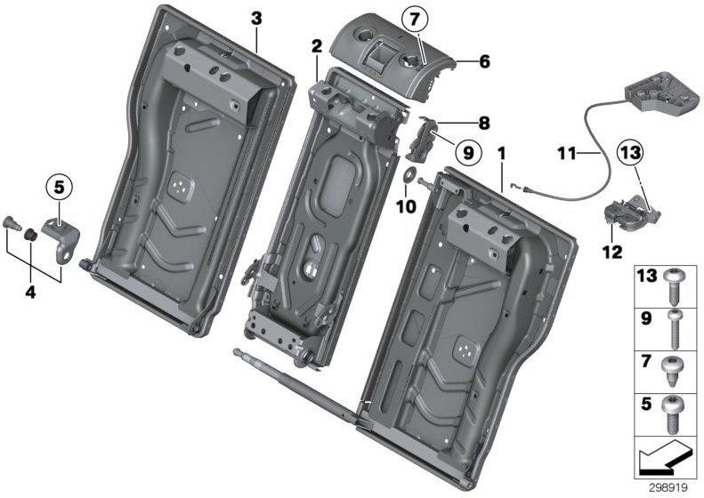 BMW純正Bowdenzug Illiegung（52207392145）| 52207392145