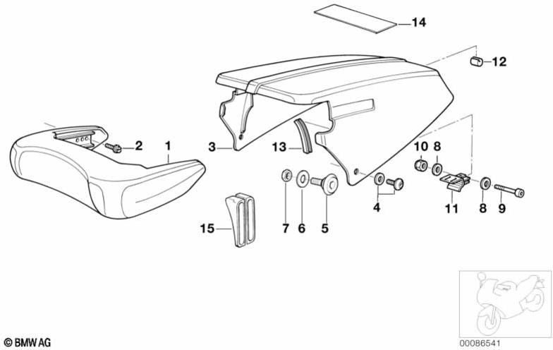 BMW本物のカバー120x45mm（52532309231）| 52532309231