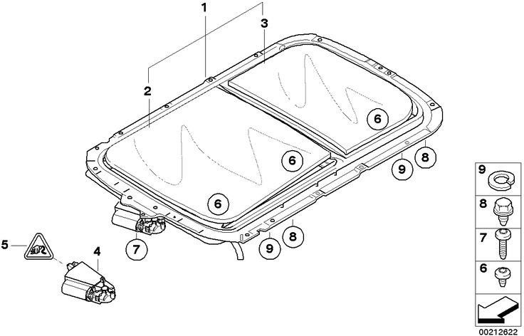 前面のBMW純正ガラスカバー（54107355231）| 54107355231