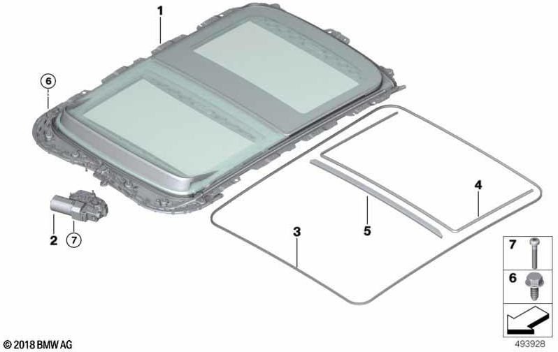 BMW本物のシールウォーターチャネル（54107379621）| 54107379621