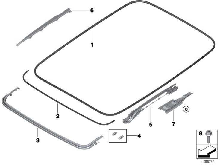 bmw genuine seal forry l = 4300 7er（54107430946）| 54107430946