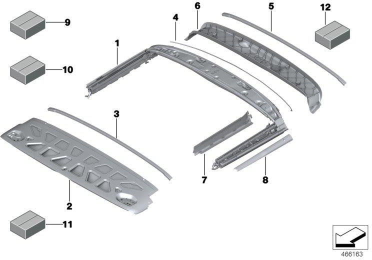 BMW本物のエッジ保護（54347364805）| 54347364805