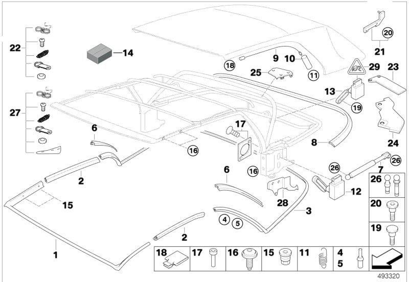 BMW本物のセンサーメインピラー（54348492773）| 54348492773