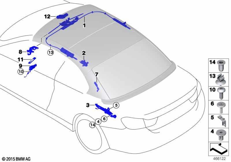 BMW左黒の本物のカバー（54377453371）| 54377453371