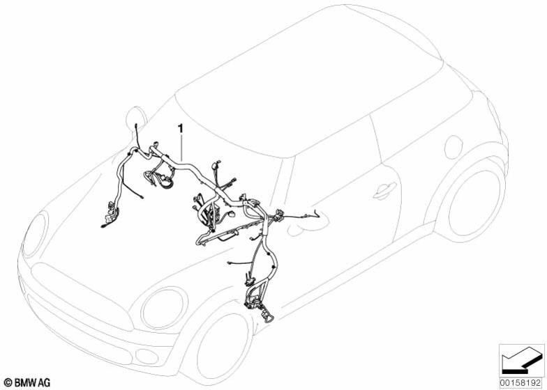 BMW純正ワイヤーハーネスインストルメントパネル（61113457531）| 61113457531