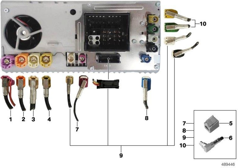 BMW本物のHSDラインHU -USB/AUX（61116805943）| 61116805943