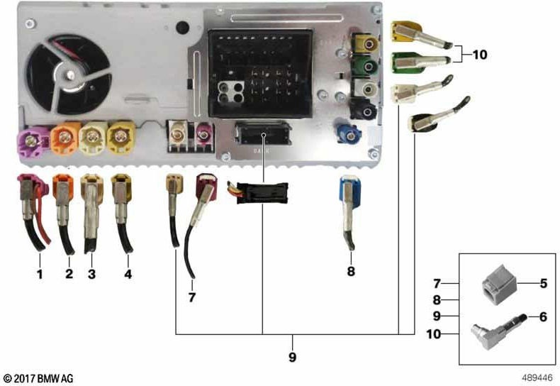 BMW純正HSDラインHU -USB/aux l = 1640mm（61116846981）| 61116846981