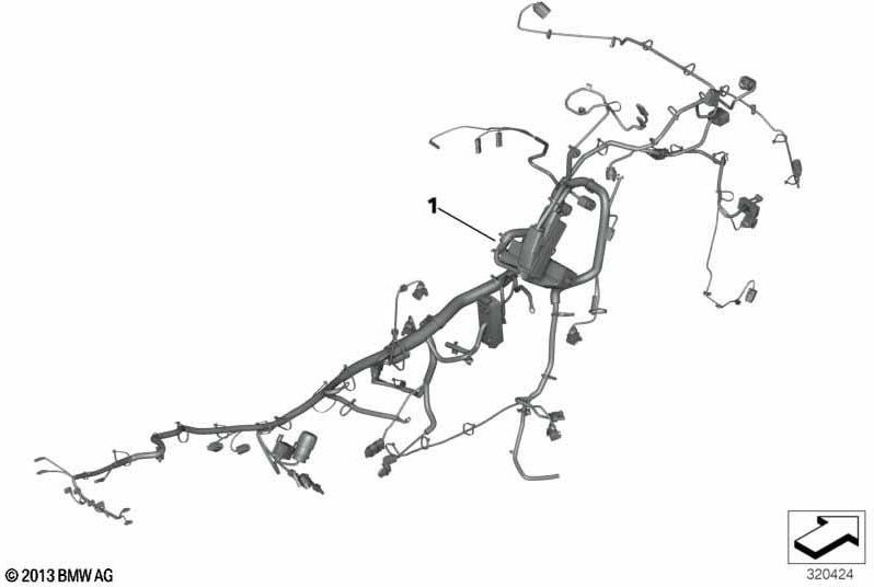 BMW本物のメインケーブルツリー（61118394905）| 61118394905