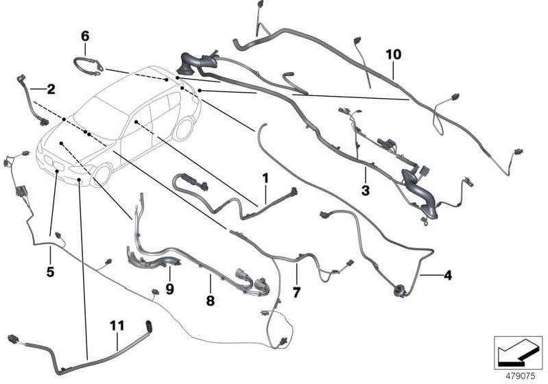 BMW純正担当者 - カベルHU aux l = 1660 mm（61119375482）| 61119375482