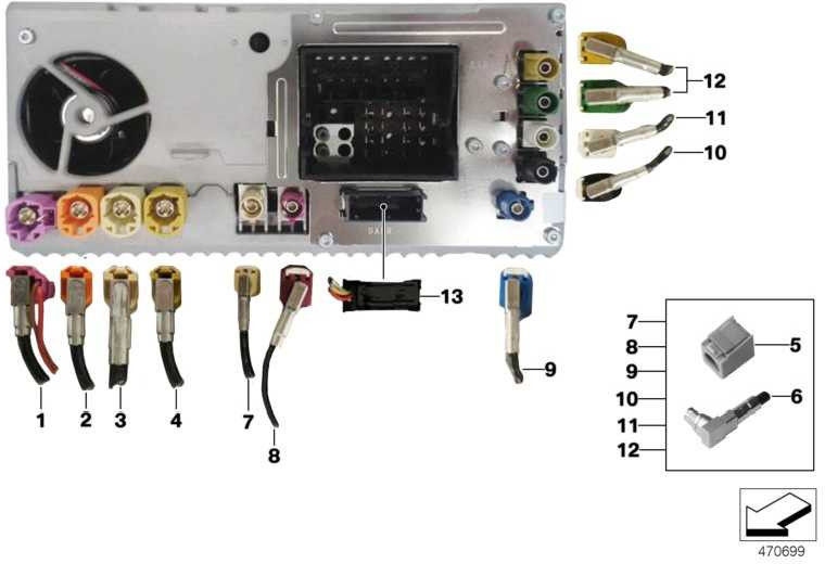 BMW本物の担当者モジュールヘッドユニットHigh/ ATM 4シリーズ（61119377593）| 61119377593