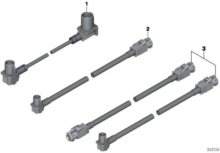 BMW純正コネクティングラインヘッドユニットハイ-CID L = 1870mm（61119394681）| 61119394681