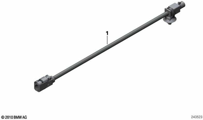 BMW本物のアンテナケーブルダブヘッドユニットl = 4725mm（61119807954）| 61119807954