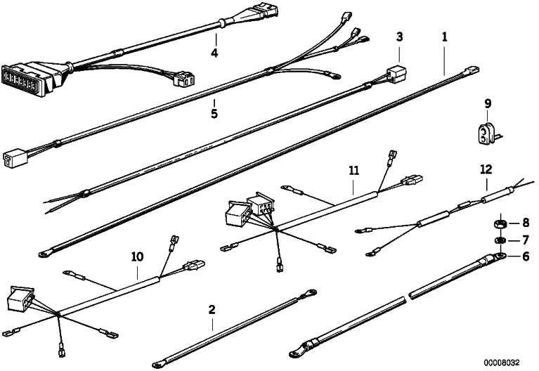 BMW本物のバッテリーケーブルマイナスR R50/5-R90（61121244475）| 6112124475