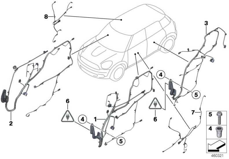 BMWリアの本物のTürkabelbaumアダプター（61126809537）| 61126809537
