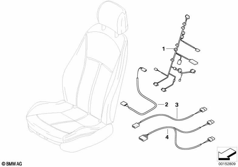BMW本物のケーブルセットシート占有検出OC3（61126982297）| 61126982297
