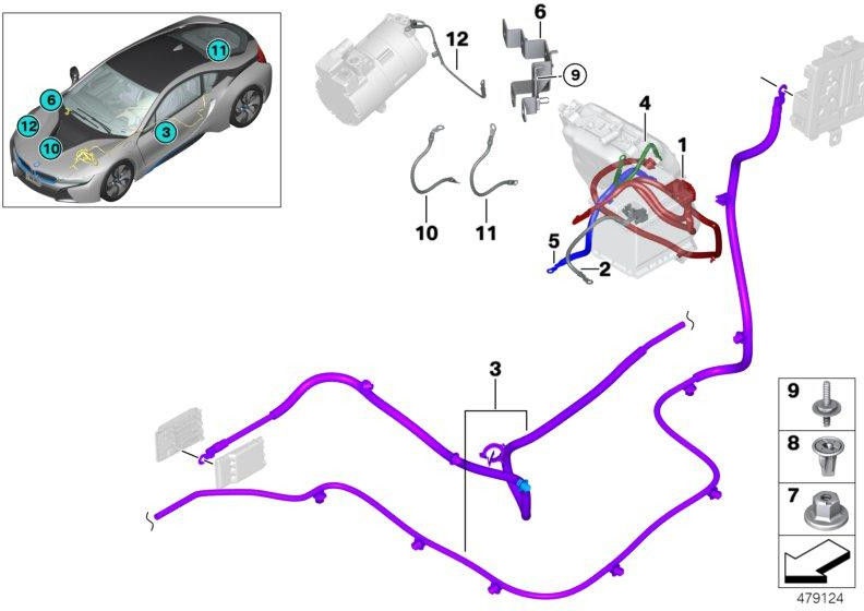 BMW純正バッテリーケーブルプラス（61129380213）| 61129380213
