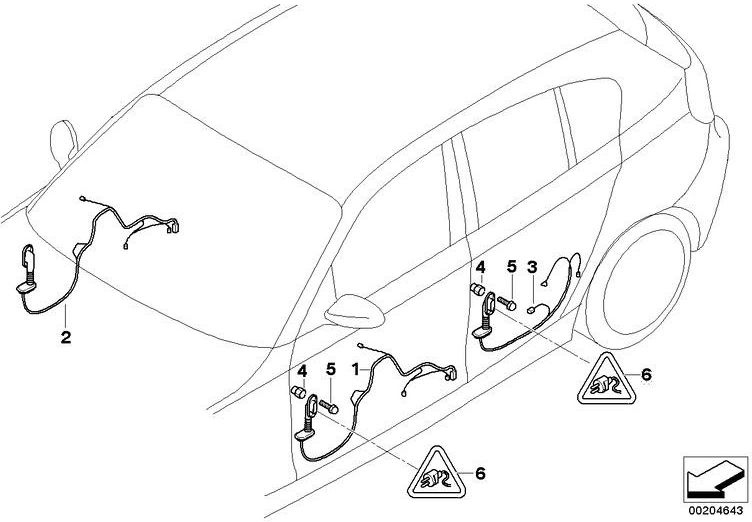 BMW本物のケーブルセット外国側（61129384571）| 61129384571