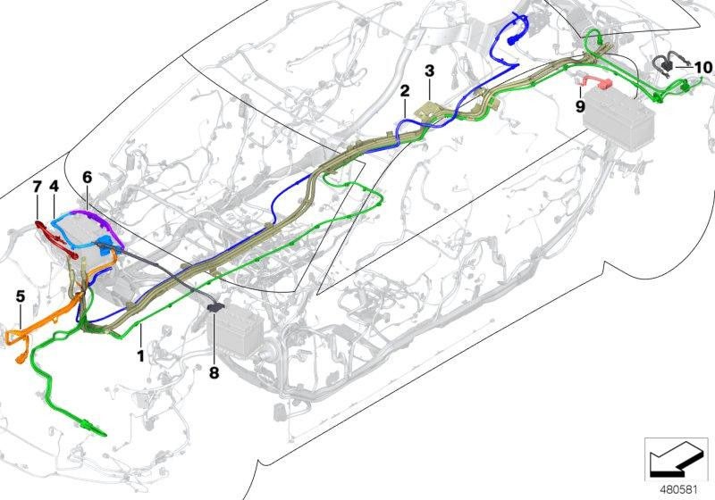 BMW本物のワイヤーハーネスエマーズフロント（61129391171）| 61129391171