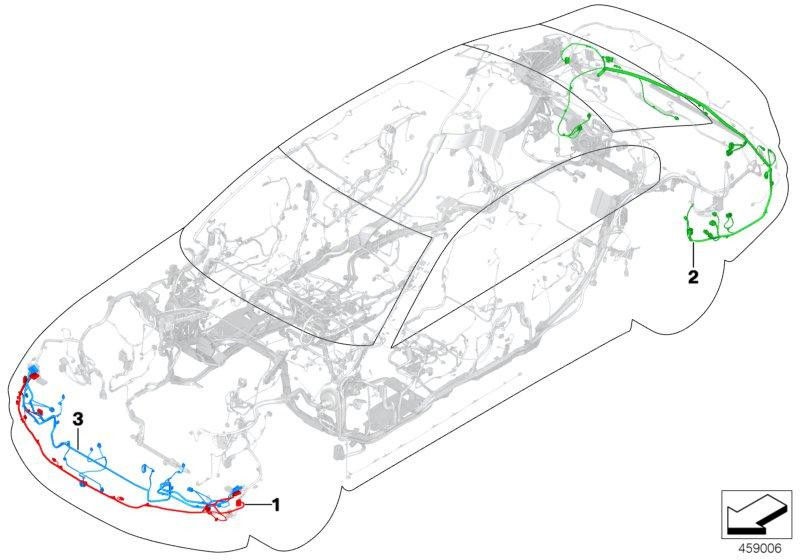BMW本物のケーブルセットインテリア（61129395654）| 61129395654