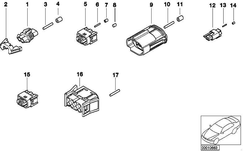 BMW純正ソケットコンタクト0.2-0.5mm²1シリーズ5シリーズ7シリーズ8シリーズX1 X3 X3 Z3 Z4 Z8 MINI（61130005199）| 61130005199