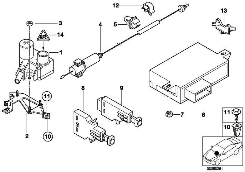 BMW純正Rundleckスリーブ2.5ケーブル付きELA 1.0-2.5mm²1シリーズ5シリーズ7シリーズ8シリーズ8シリーズX1 X5 X6 Z4 Z8 MINI（61130007571）| 61130007571