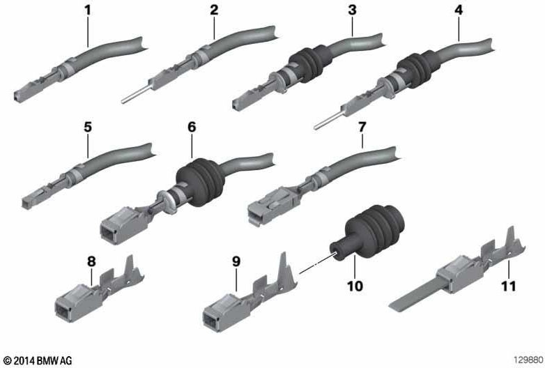 BMW純正ソケット接触ケーブル0.5-1.0mm²SN（61130070582）| 61130070582