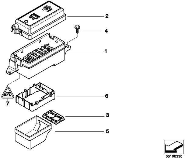 BMW本物の蓋ヒューズボックス（61136906606）| 61136906606