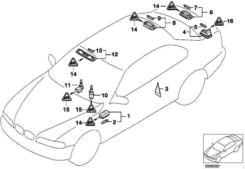 BMW純正ユニバーサルブッシュケースアンコードされていない2 pol。 1シリーズ5シリーズ7シリーズX1 X3 X6 Z3 Z4 Z8 MINI（61136925634）| 61136925634