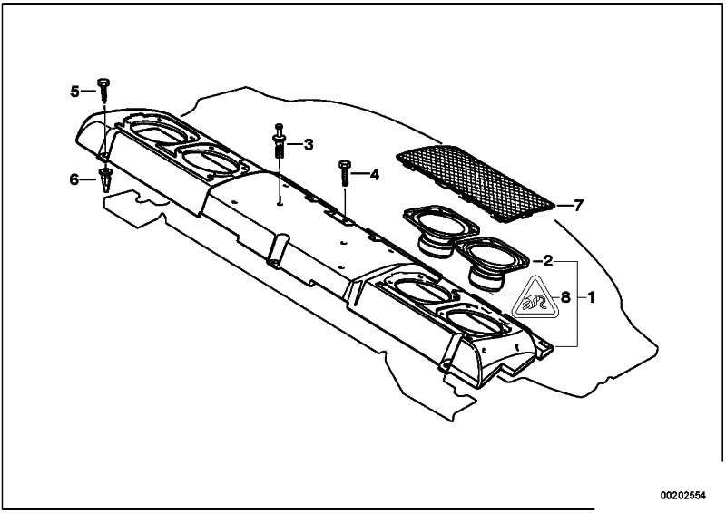 BMW本物のペンハウジング8 Pol。 wasserbl 7er（61138352323）| 61138352323