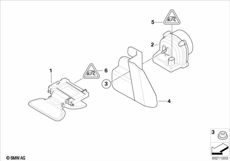 BMW純正ユニバーサルペンシルハウジングアンコード10 pol。 （61138364675）| 61138364675