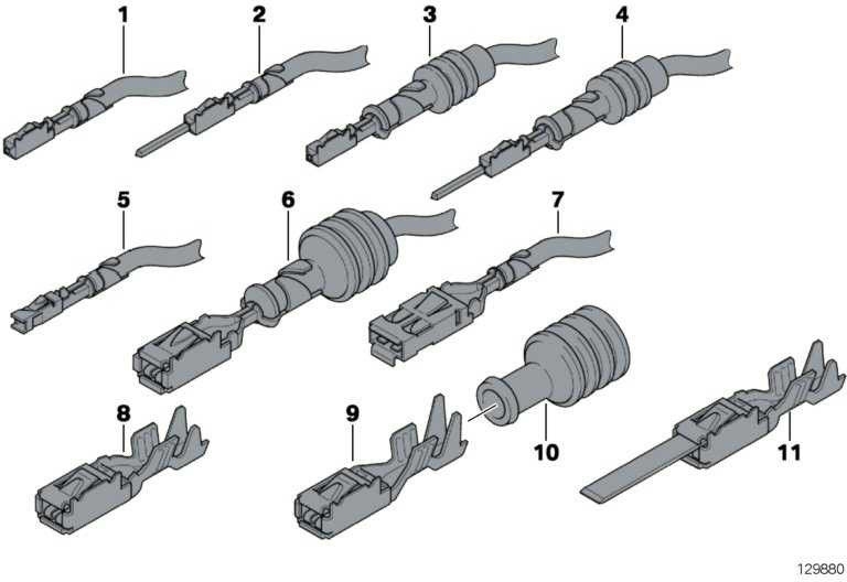 BMW本物のソケットコンタクトELO-POWER 2.8X 0.630.5-1.0mm²1シリーズ5シリーズ7シリーズX1 X5 X6 Z4 Z8 MINI（61138364836）| 61138364836