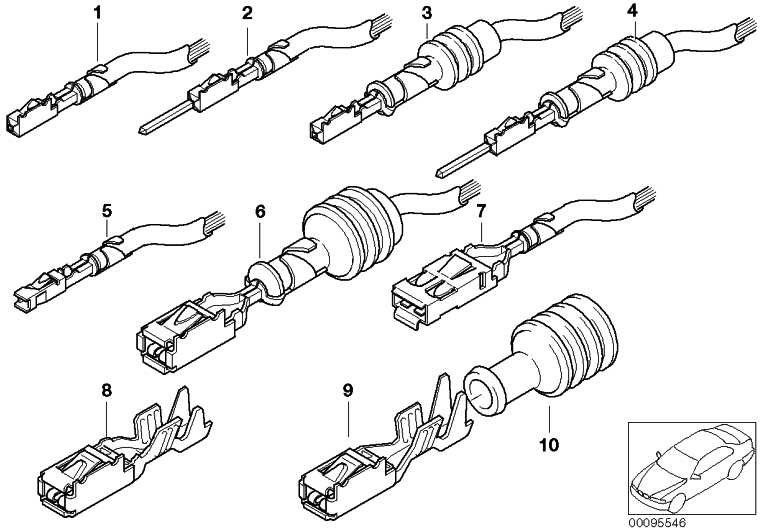 BMW純正ソケットコンタクトELO-POWER 5.2 x 0.63 1.0- 2.5mm²1シリーズ5シリーズ7シリーズx1 x3 x6 z3 z4 z8 mini（61138364846）| 61138364846