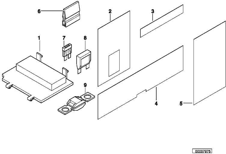 BMW純正ヒューズマキシレッド50A 1シリーズ5シリーズ7シリーズX1 X3 X6 Z4 Z8（61138367154）| 61138367154