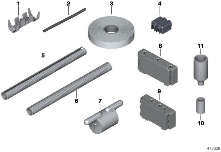 BMW本物の断熱材d = 6 mm（61138383137）| 61138383137