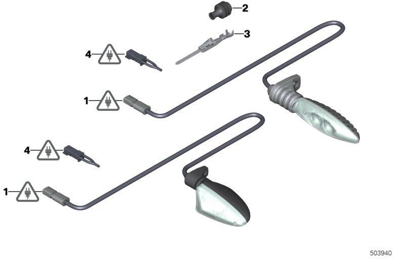 BMW本物の亜麻プラグコンタクトMLK 1.20.25-0.5mm²/SN（61138722315）| 61138722315