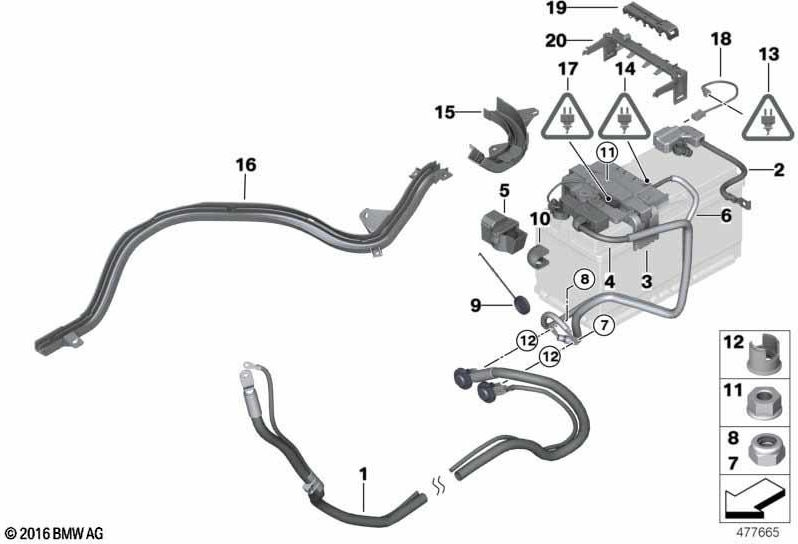BMW本物のホルダー下部（61139145172）| 61139145172