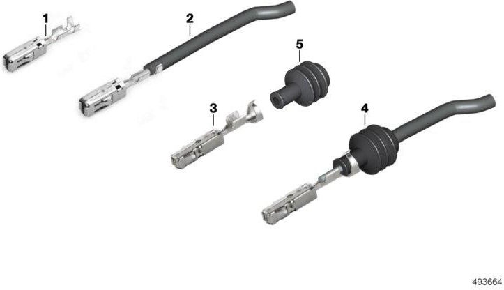 BMW純正ソケット連絡MCP 2.80.5-1.0mm²Ag（61139232678）| 61139232678