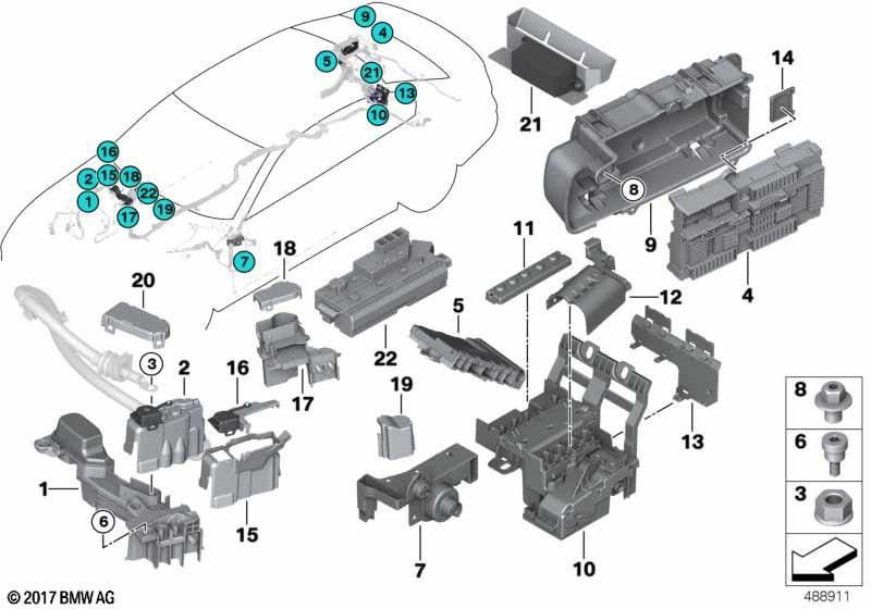 BMW本物のホルターパワーディストリビューター（61139331165）| 61139331165