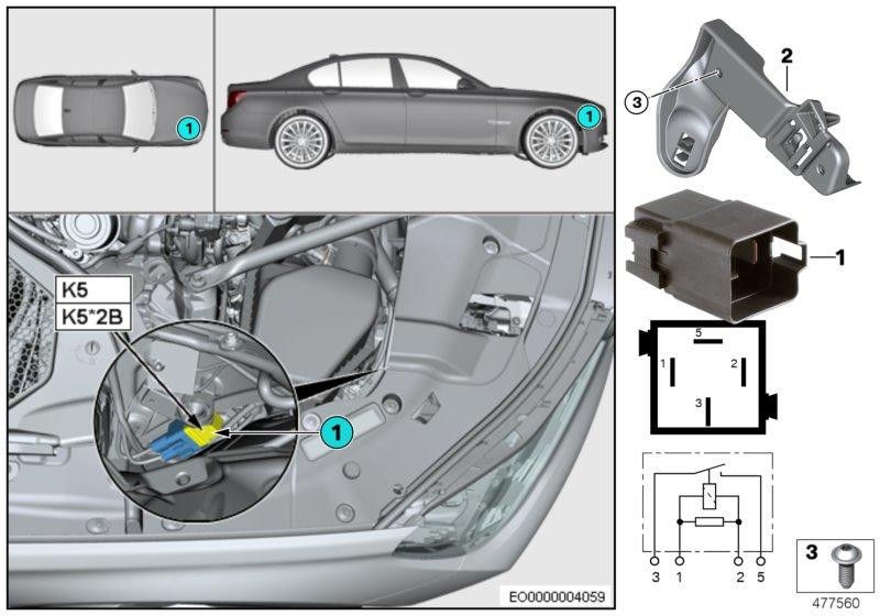 BMW本物のホルターレラ（61139331177）| 61139331177