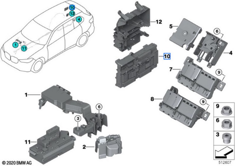 BMW後部の本物の電力販売業者（61145A0E7D0）| 61145A0E7D0