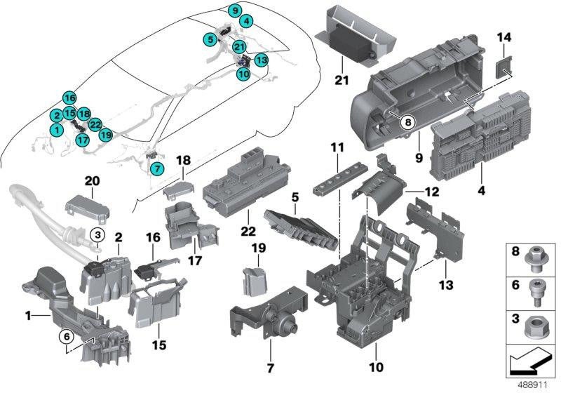 BMW本物のB+ディストリビューターバック（61146802944）| 61146802944