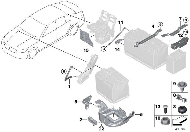 BMW本物のブリュゲルバッテリー（61219311928）| 61219311928