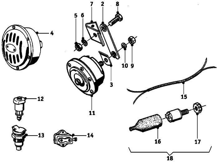 BMW本物のブレーキライトスイッチR R50/5-R90（61311351662）| 61311351662
