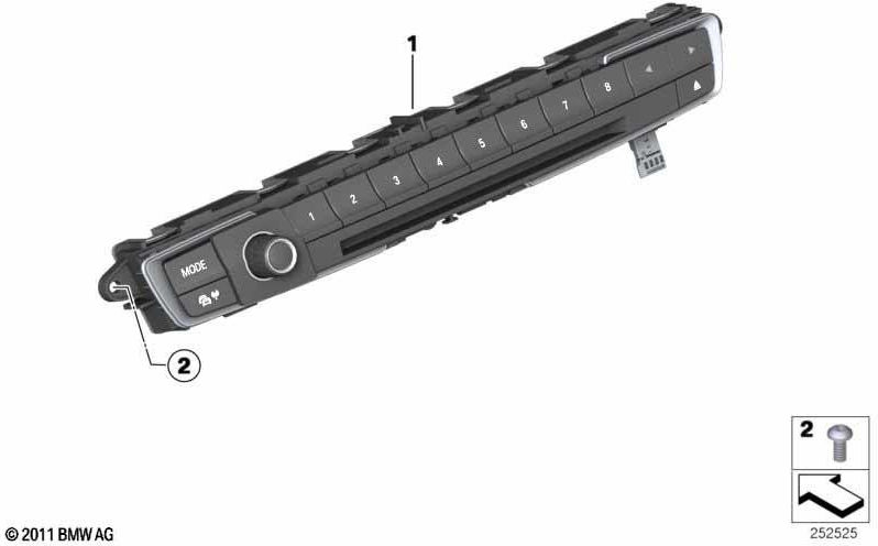 BMW純正コントロールユニットオーディオクロム（61316814185）| 61316814185