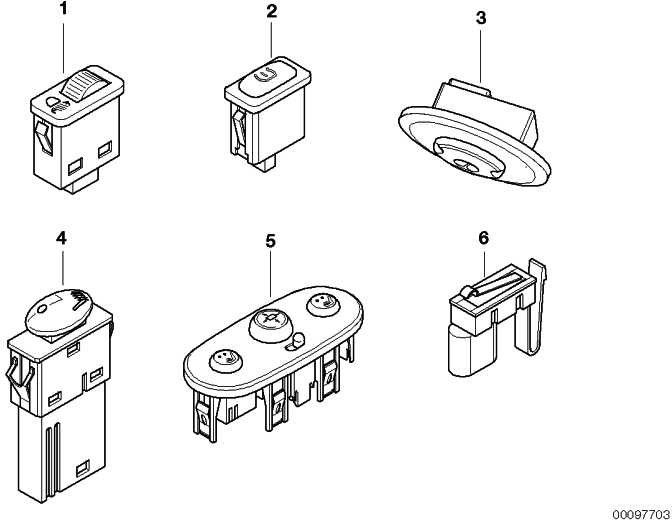 BMW純正スイッチSchiebledach Mini（61316918396）| 61316918396